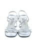Via Nova Silver Sandals Size 6 1/2 - photo 2