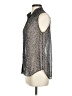 Zoa 100% Polyester Polka Dots Black Sleeveless Blouse Size S - photo 5