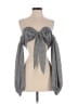 Hot & Delicious Gray 3/4 Sleeve Blouse Size S - photo 1
