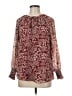 Unbranded 100% Polyester Burgundy Long Sleeve Blouse Size M - photo 1