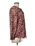 Unbranded 100% Polyester Burgundy Long Sleeve Blouse Size M - photo 4
