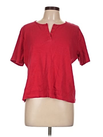 Jennifer Moore Short Sleeve Henley (view 1)