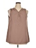 Unbranded Brown Sleeveless Blouse Size XL - photo 1