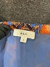 A.L.C. 100% Silk Blue Short Sleeve Silk Top Size 0 - photo 7