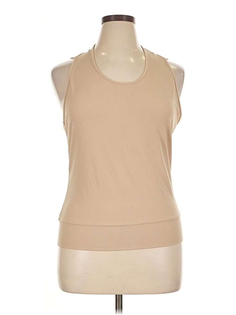 Pre-owned George Sleeveless T-shirt In Tan