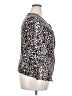 Rafaella 100% Cotton Animal Print Ivory Blazer Size 2X - photo 4
