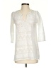 Calypso St. Barth Ivory 3/4 Sleeve Blouse Size Sm (0) - photo 1