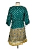 Assorted Brands Paisley Teal Casual Dress Size XS - photo 2