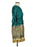 Assorted Brands Paisley Teal Casual Dress Size XS - photo 4