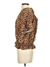 Maurices 100% Rayon Animal Print Brown Short Sleeve Blouse Size XXL - photo 5