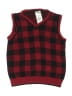 IZOD 100% Cotton Plaid Red Sweater Vest Size 5T - photo 1