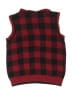 IZOD 100% Cotton Plaid Red Sweater Vest Size 5T - photo 2