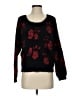 Love By Design Floral Black Pullover Sweater Size S - photo 1
