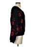 Love By Design Floral Black Pullover Sweater Size S - photo 4