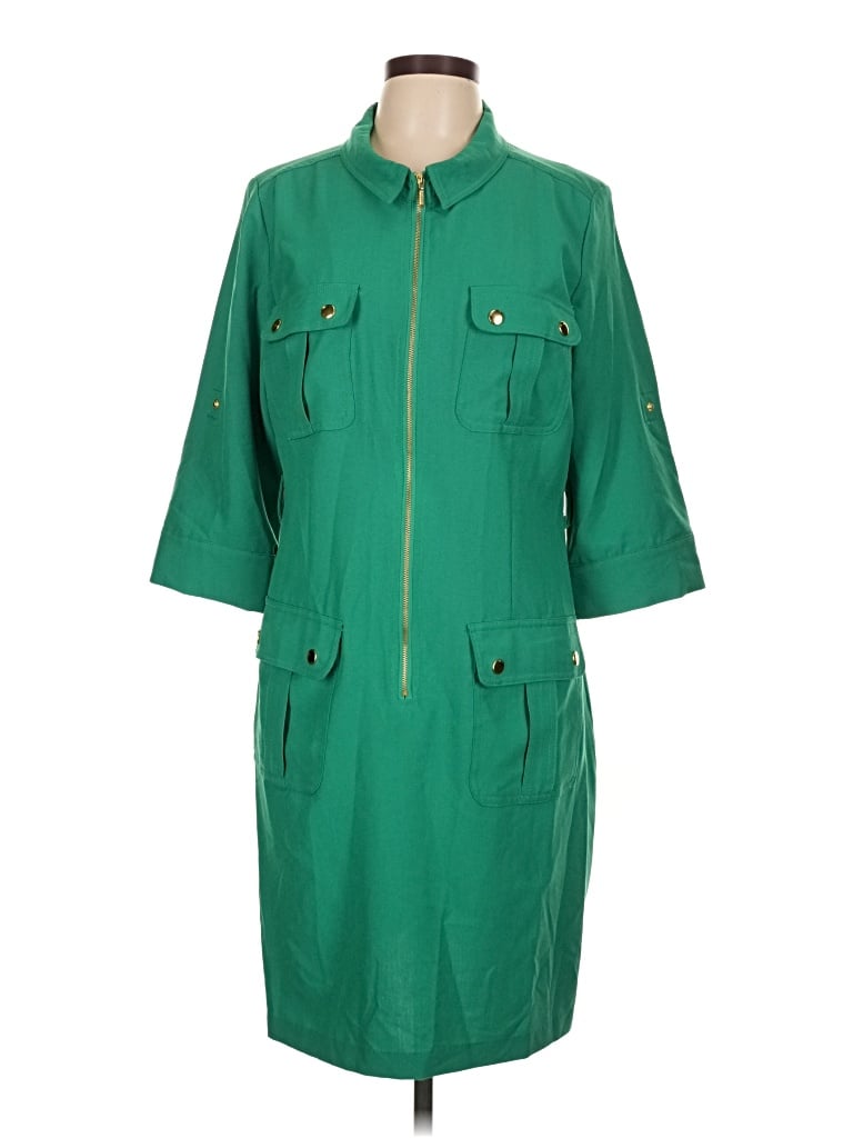 Pre-owned Sharagano Casual Dress In Green
