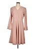 L.K. Bennett 100% Polyester Solid Tan Casual Dress Size 12 - photo 1