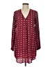 Forever 21 100% Polyester Polka Dots Burgundy Long Sleeve Blouse Size M - photo 1