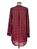 Forever 21 100% Polyester Polka Dots Burgundy Long Sleeve Blouse Size M - photo 2