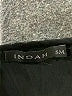 Indah 100% Viscose Solid Black Formal Skirt Size S - photo 4