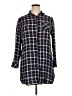 Amaryllis 100% Cotton Plaid Blue Long Sleeve Button-Down Shirt Size XL - photo 1