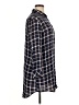 Amaryllis 100% Cotton Plaid Blue Long Sleeve Button-Down Shirt Size XL - photo 4
