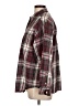 Talbots 100% Cotton Plaid Burgundy Long Sleeve Button-Down Shirt Size L - photo 5