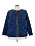 Bob Mackie 100% Polyester Blue Cardigan Size 3X - photo 1