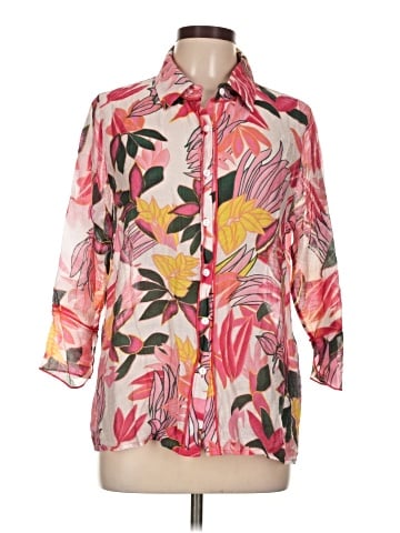 Creation 3/4 Sleeve Button-Down Shirt (view 1)