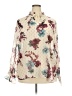 Soft Surroundings Floral Ivory Long Sleeve Blouse Size 2X - photo 1