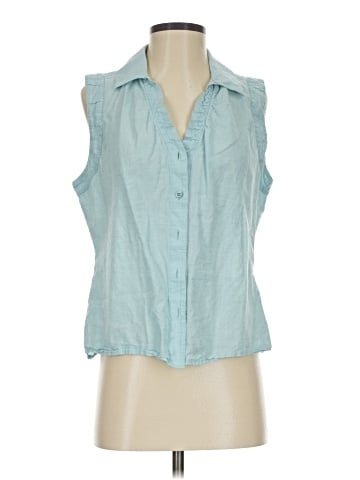CAbi Sleeveless Button-Down Shirt (view 1)