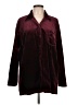 Honors Burgundy Long Sleeve Blouse Size L - photo 1