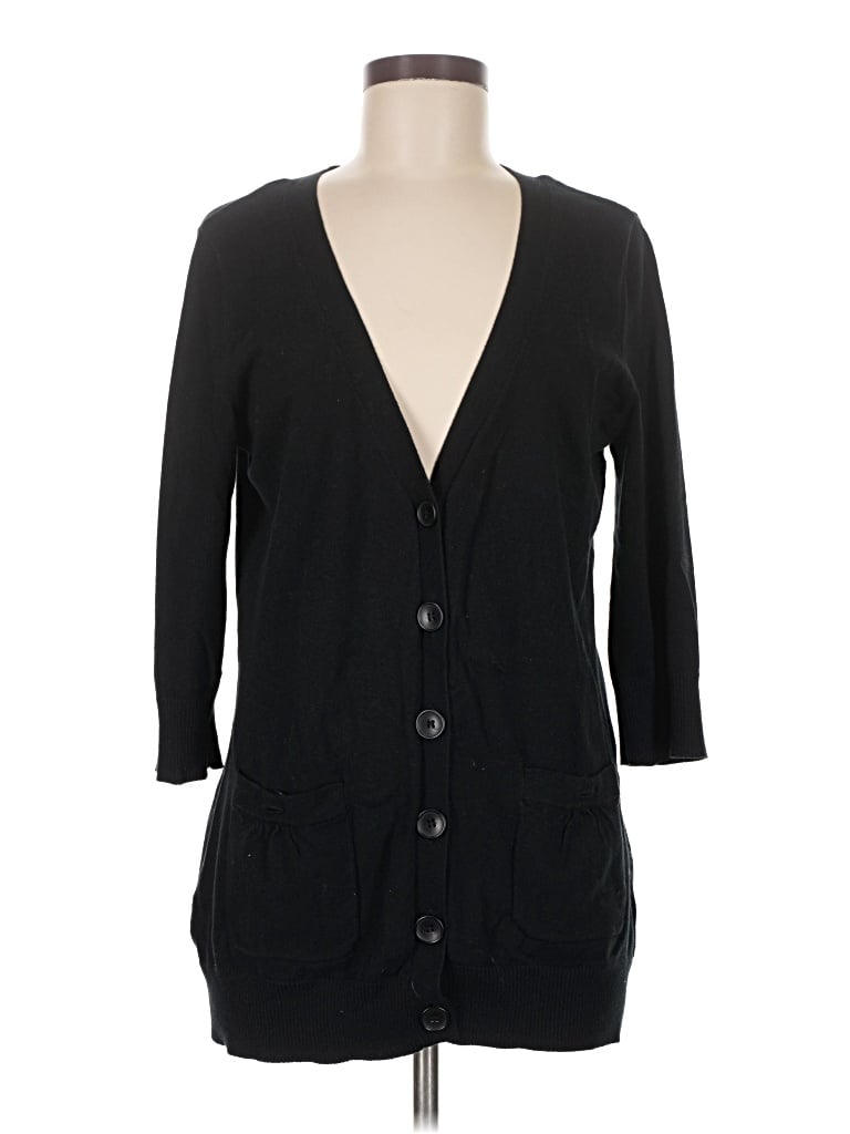 Pre-owned Mercer Street Studio Cardigan Sweater In Black