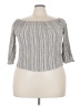 Blush 100% Rayon Gray 3/4 Sleeve Top Size 3X - photo 1