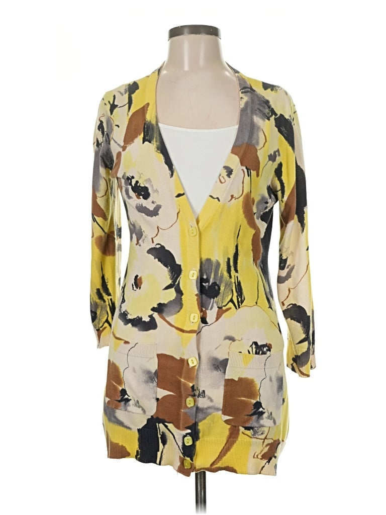 Pre-owned Tabitha Cardigan Sweater In Yellow