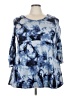 Caffé Marrakesh Blue 3/4 Sleeve T-Shirt Size 3X - photo 1