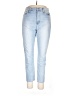 Madewell 100% Cotton Solid Blue Jeans Size 33 waist - photo 1