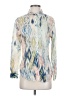 Chico's 100% Cotton Print Ivory Long Sleeve Blouse Size XS (000) - photo 1