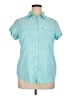 ExOfficio Teal Blue Short Sleeve Blouse Size XL - photo 1