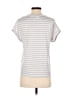 Shein Stripes Silver Short Sleeve T-Shirt Size S - photo 2