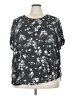 Maurices 100% Polyester Black Short Sleeve Blouse Size 3X - photo 1