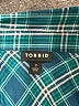 Torrid 100% Rayon Plaid Teal Long Sleeve Button-Down Shirt Size 1X Plus (1) - photo 7