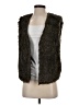 JACK 100% Polyester Brown Faux Fur Vest Size S - photo 1