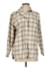 Eddie Bauer 100% Cotton Plaid Tan Long Sleeve Blouse Size S - photo 1