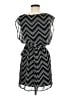 Lily Rose 100% Polyester Chevron-herringbone Black Casual Dress Size M - photo 2