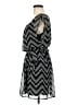 Lily Rose 100% Polyester Chevron-herringbone Black Casual Dress Size M - photo 5