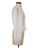 Laundry by Shelli Segal Solid White Silver Long Sleeve Blouse Size S - photo 4