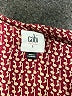CAbi 100% Polyester Print Burgundy Sleeveless Blouse Size L - photo 7