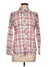 Talbots Plaid Pink Long Sleeve Button-Down Shirt Size M - photo 1