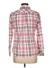 Talbots Plaid Pink Long Sleeve Button-Down Shirt Size M - photo 2