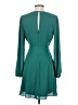 Express 100% Polyester Solid Teal Cocktail Dress Size XS - photo 2